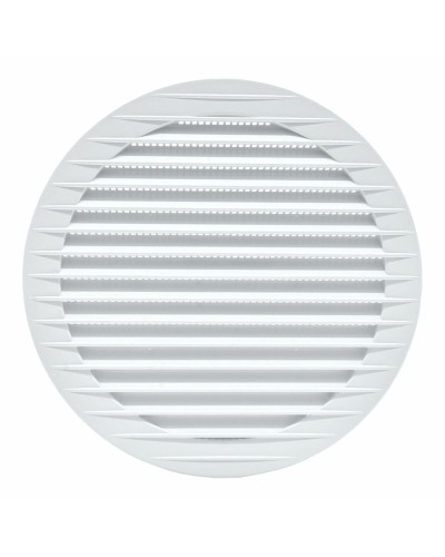 EDM Ventilation Grille Ø 15 cm White, for Ventilation and Air Circulation
